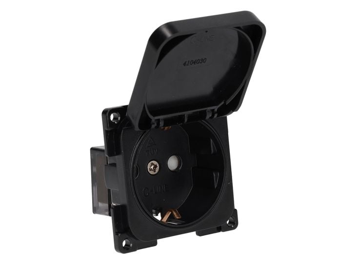 Haba C-Line Schuko-Steckdose 230V - Black