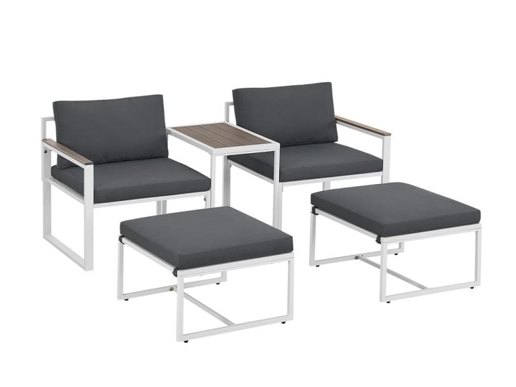 Juskys Bari 5-teiliges Loungeset - Grey