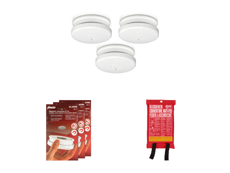 Alecto 3-in-1-Brandschutzpaket