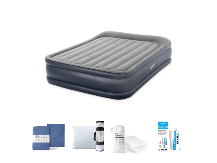 Intex Deluxe 203 x 152 cm Luftmatratzen-Set - 
5-teilig