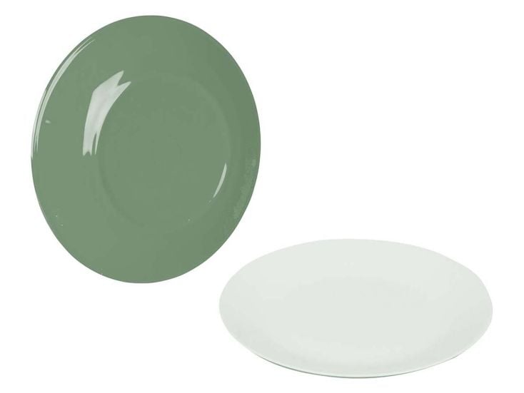 Bo-Camp Two-Tone set von 4 Frühstücksteller - Green