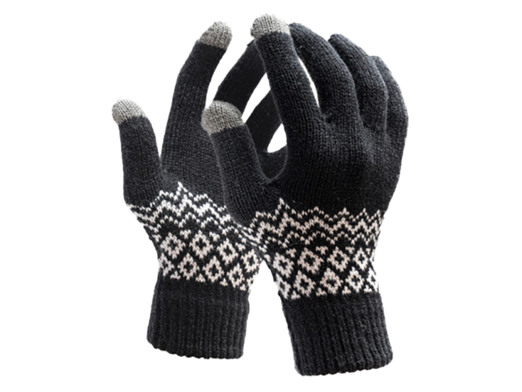 R2B Touchscreen Handschuhe Winter Herren & Damen - Schwarz