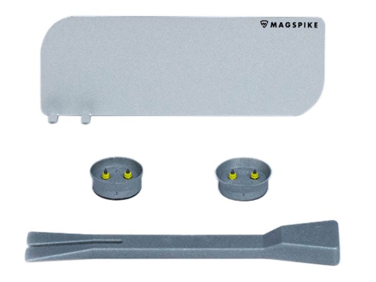 MagSpike Set M Magnetleiste mit Halterung und Haken - Silver