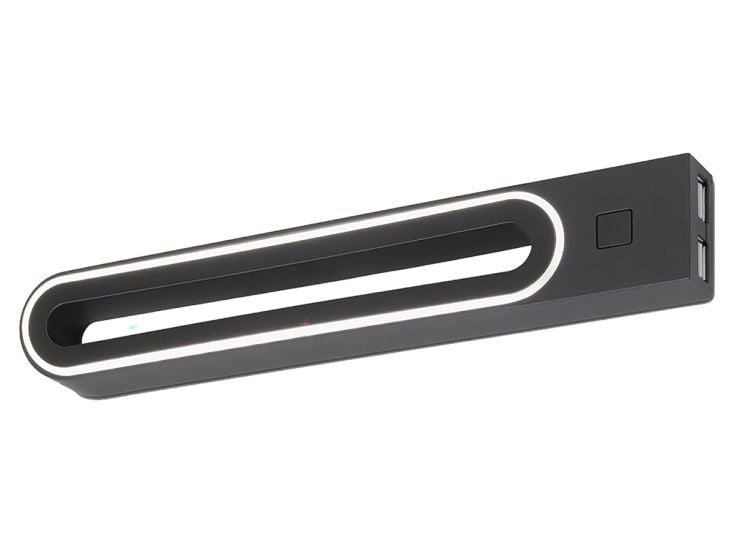 Bolonga B schwarze LED-Wandleuchte
