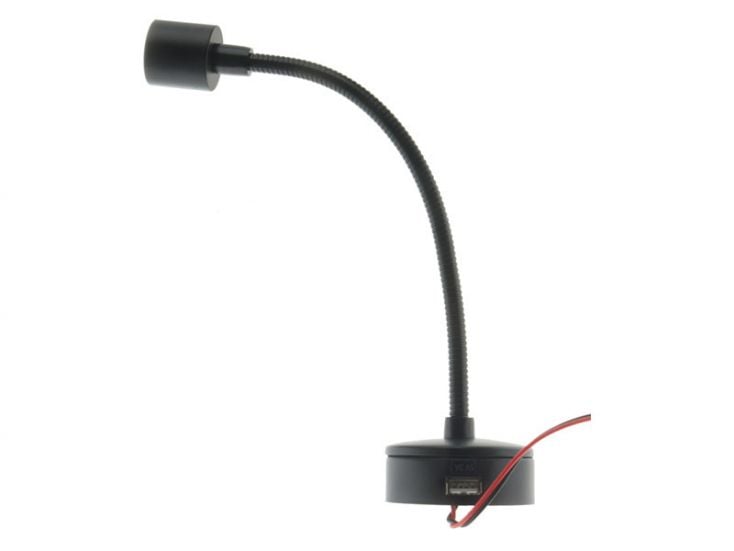 Black Swan LED-Spot mit USB