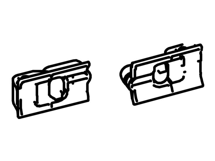 Thule Omnistor Set Sperrtaste Tension Arms 8000/9200