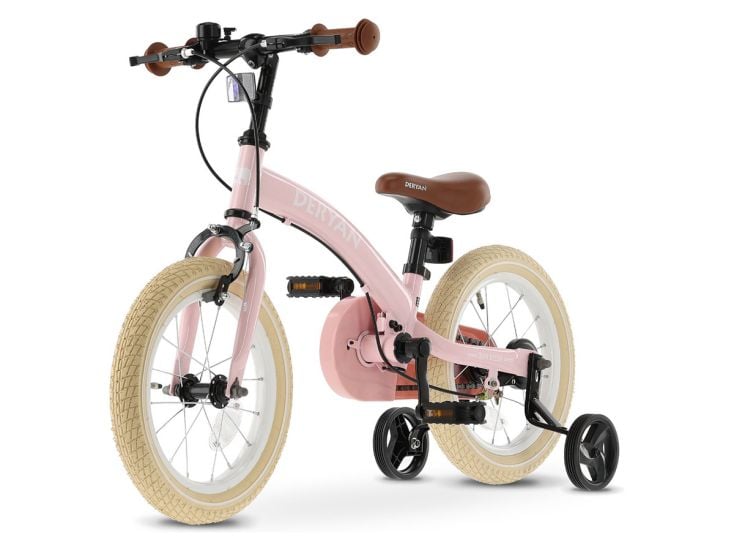 Deryan 12 Zoll Luxus 3-in-1 Kinderfahrrad - Pink