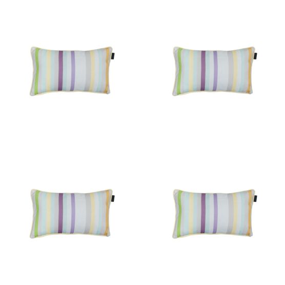 Lila Dekokissen Madison Righe - 4er-Set