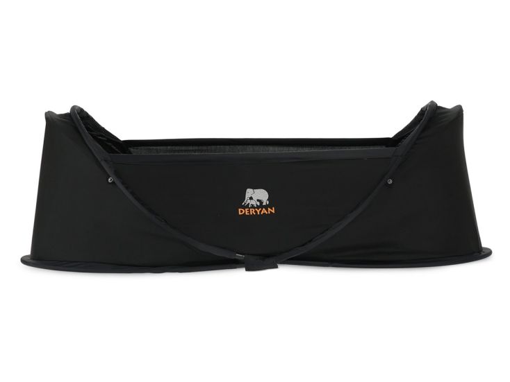 Deryan Infant BabyBox Campingbett mit Moskitonetz - Black