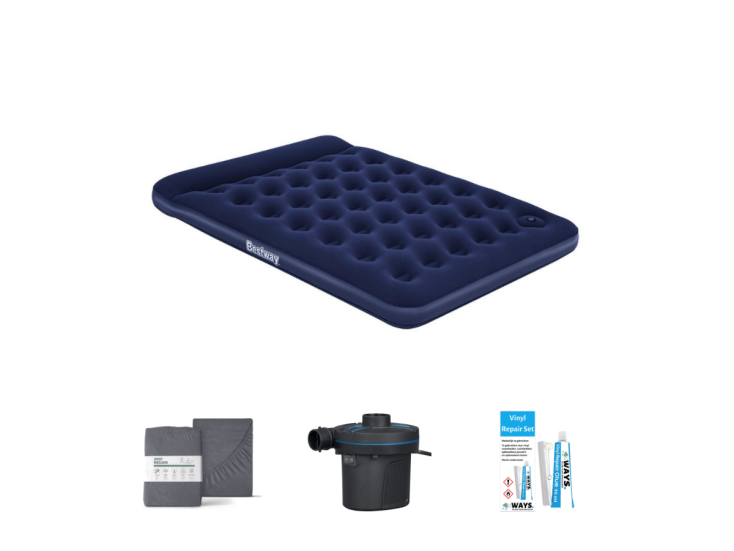 Bestway Voetpomp 203 x 152 cm Luftmatratzen-Set - 
4-teilig