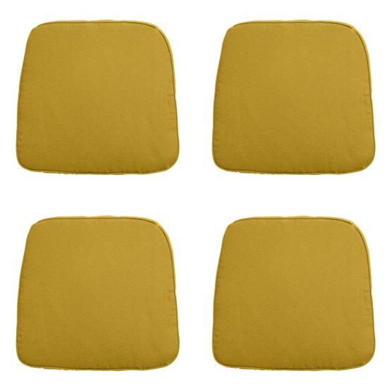 Madison Panama Senfgelbes Sitzkissen - 4er-Set