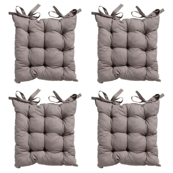 Madison - Sitzkissen Tuscany Basic taupe - ca. 46x46 cm - 4er-Set