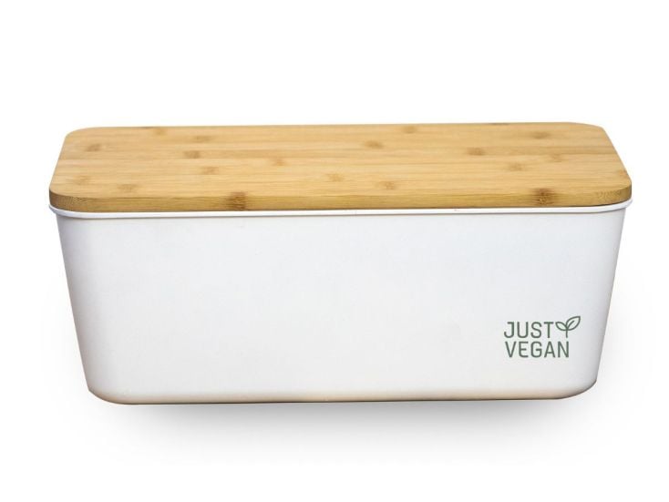 Just Vegan Brotkasten Bio-Kunststoff mit Deckel