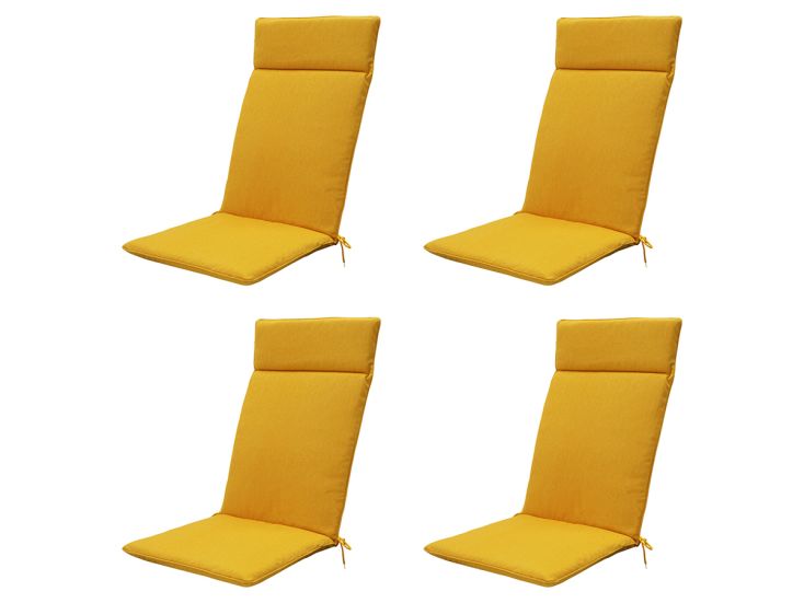Madison Gold Canvas Eco+ Gartenstuhlkissen - 4er-Set