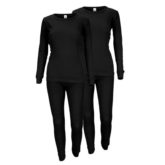 Black Snake Cozy Black 2er-Pack Damen Thermounterwäsche Set