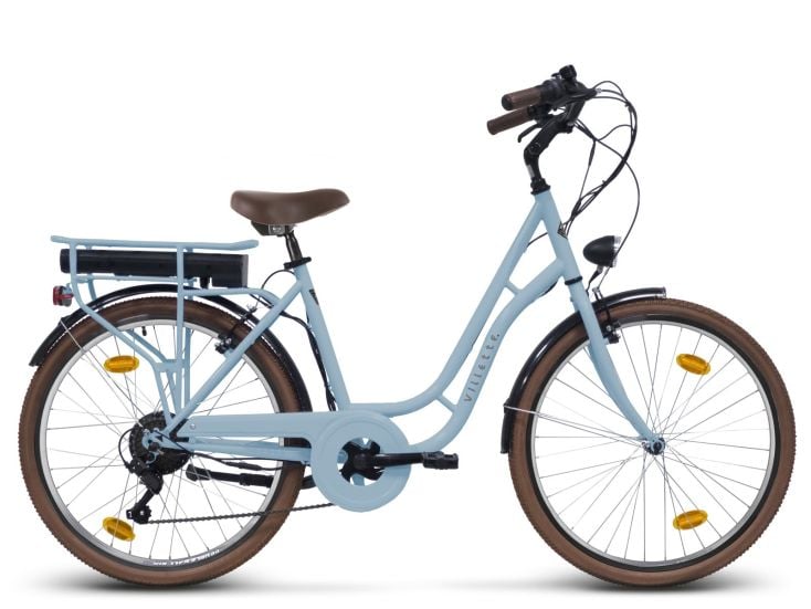 Villette Vintage Retro-Elektrofahrrad - Light Blue