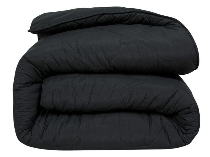 DoubleDry Schwarz Bettdecke - 200 x 200 cm