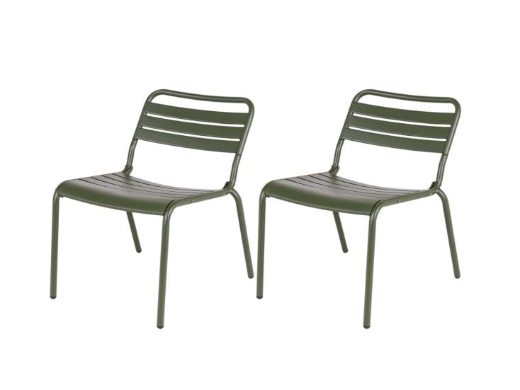 MaximaVida Metall Max XXL Sessel-Set - Olivgrün