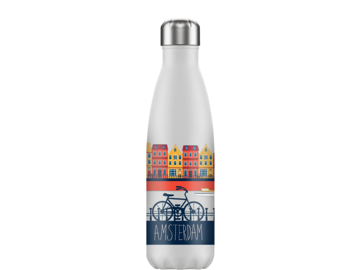 FLASKE ice design 500 ml Trinkflasche aus Edelstahl -