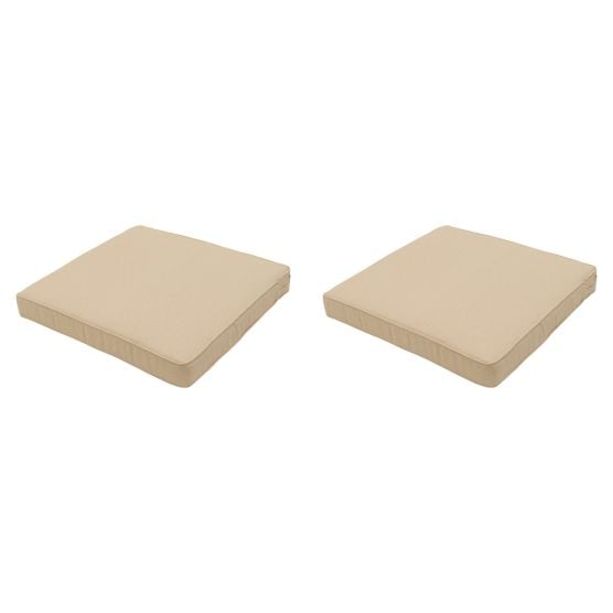 Madison Beige Canvas Eco+ Sitzkissen - 2er-Set