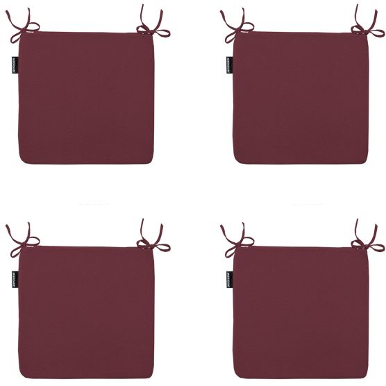 Madison Panama bordeaux Sitzkissen - 4er Set