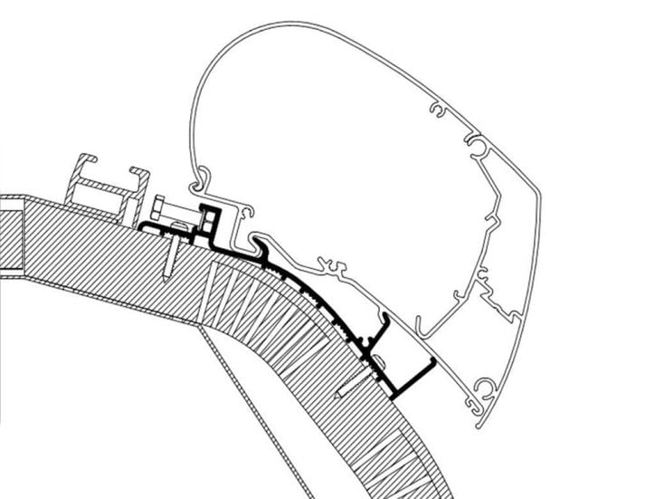 Thule Carthago ab 2014 Serie 6 500 Markisenadapter