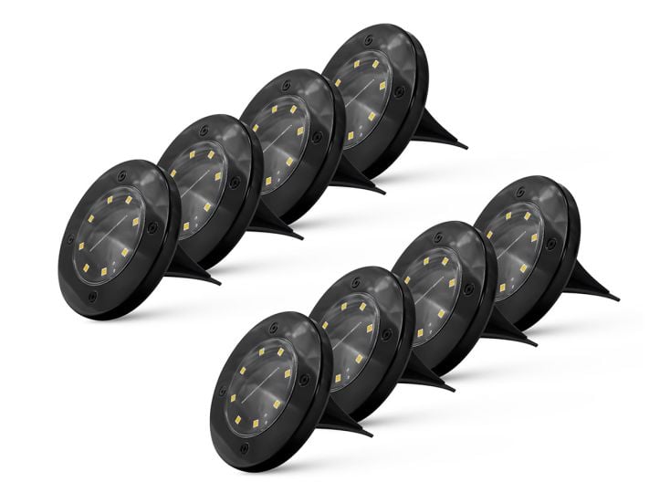 FlinQ Fly Solar-Bodenstrahler - Set von 8
