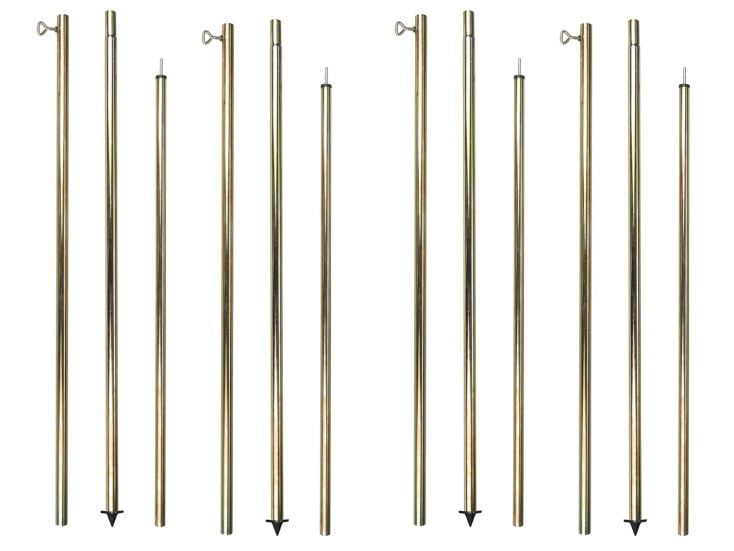 Camp Air 22 mm 170-250cm Stahl Aufstellstange - 4 Stück