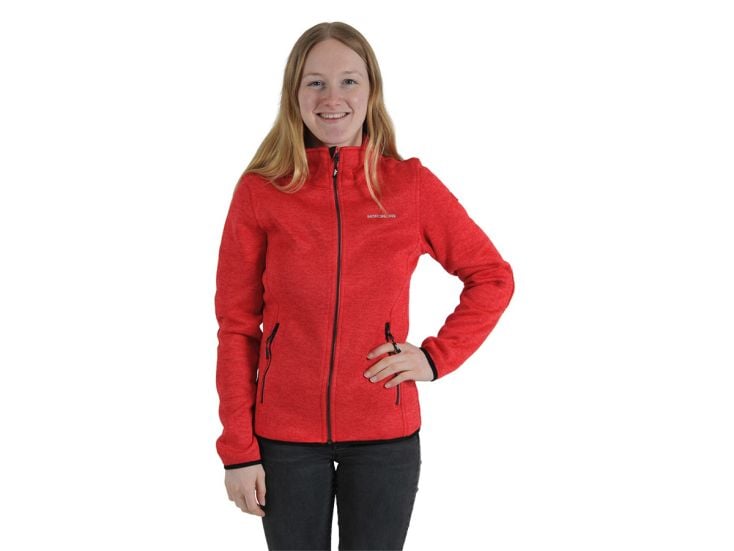 Nordberg Andrea Red Melange Damen Fleecejacke