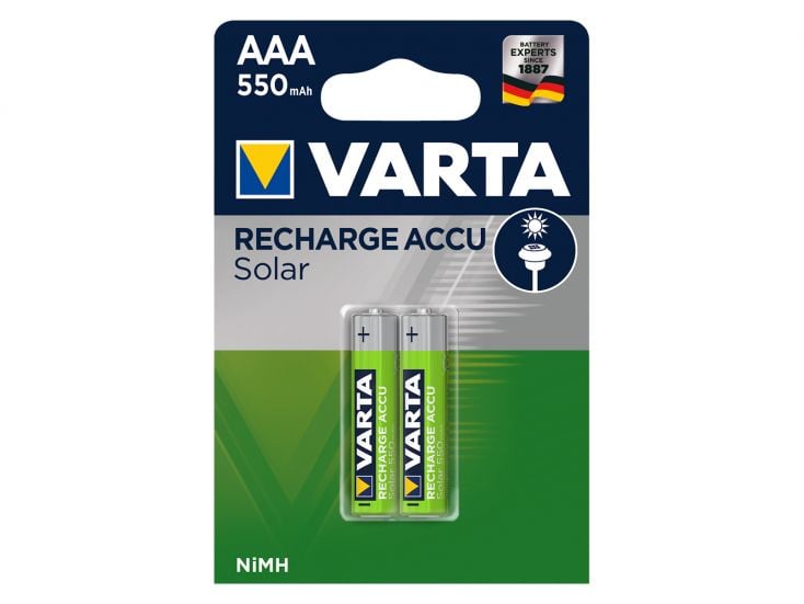 Varta 2x Recharge Accu Solar AAA Batterien