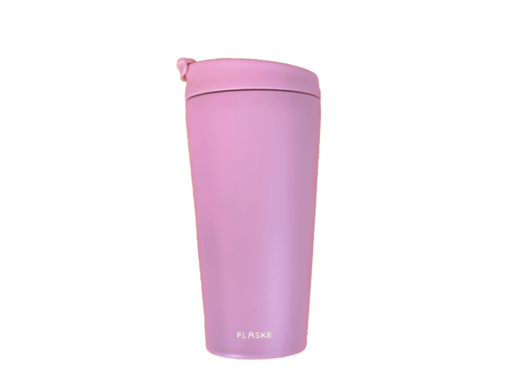FLASKE 500 ml Kaffeebecher aus Edelstahl - Flower