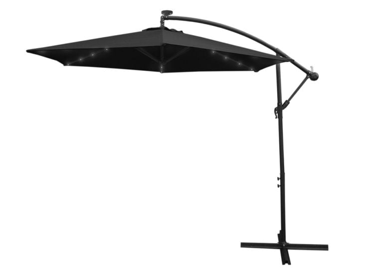 Monstershop 300 schwebender Sonnenschirm mit LED-Beleuchtung