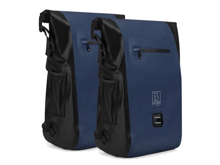 Brisby 3 in 1 wasserdichte rolltop Blue Fahrradtasche - Set von 2