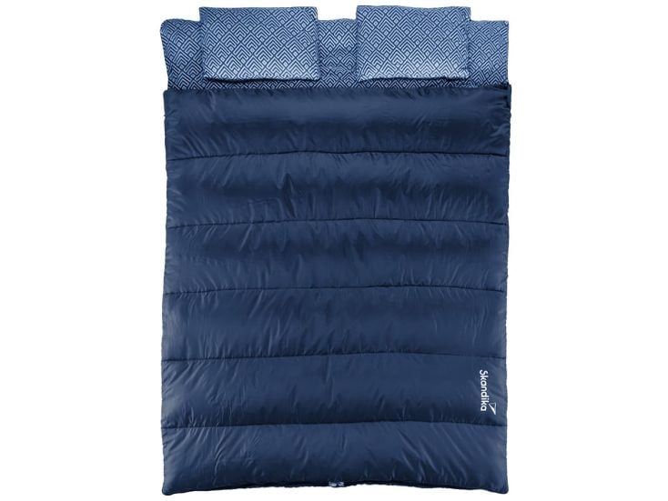 Skandika Iceland Double Flanell Deckenschlafsack - Darkblue