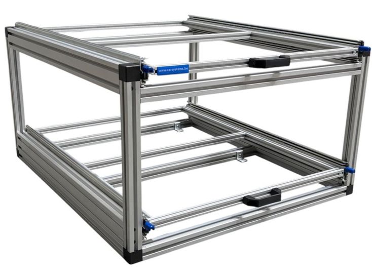 Aluminium-Doppel-Heckauszug - 80×60 cm