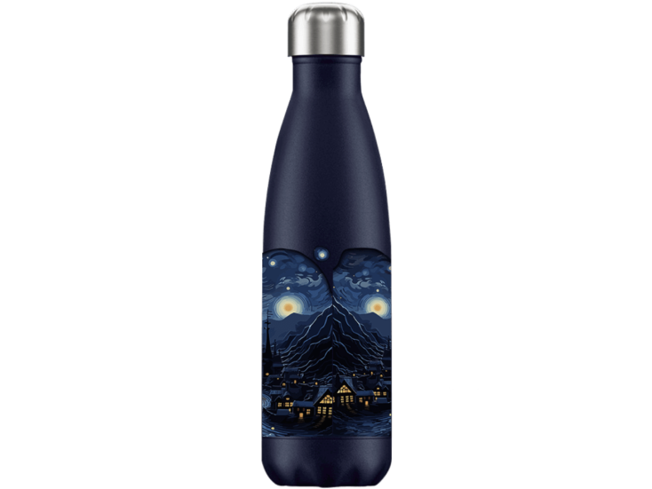 FLASKE starry river 500 ml Trinkflasche aus Edelstahl -