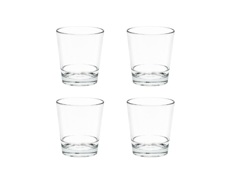 By Caryl 360 ml Set von 4 Kunststoff Trinkgläser