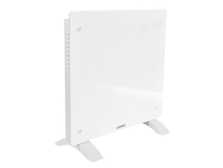 Vonroc 1000 watt Konvektorheizung mit Glasplatte - White