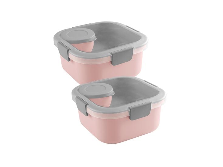 Sunware sigma Home Food 2er-Set Lunchbox - rosa