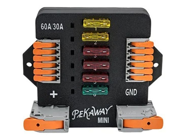 Pekaway Fusy Standard Sicherungsblock mit WAGO-Hebelklemmen