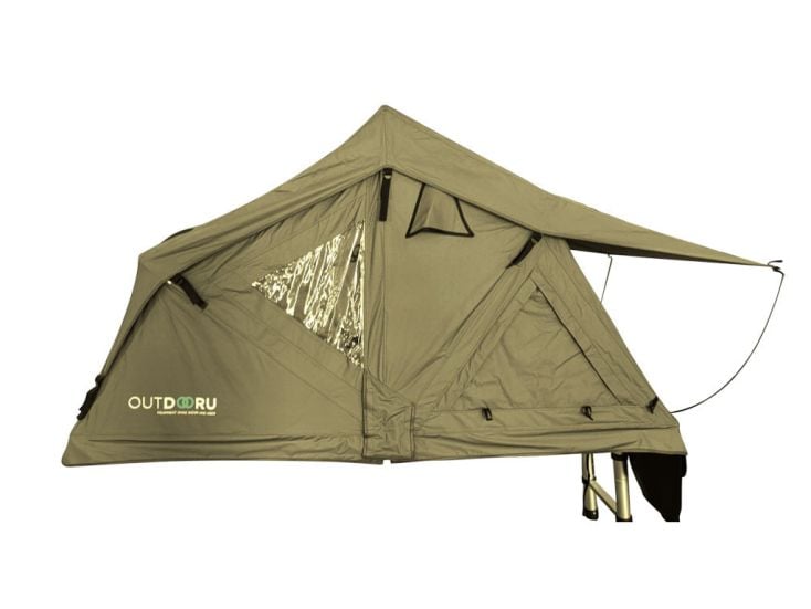 OutdoorU Compact 2 Personen Dachzelt - Green
