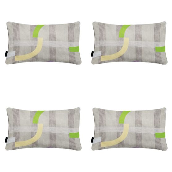 Lila Dekokissen Madison Tess - 4er-Set