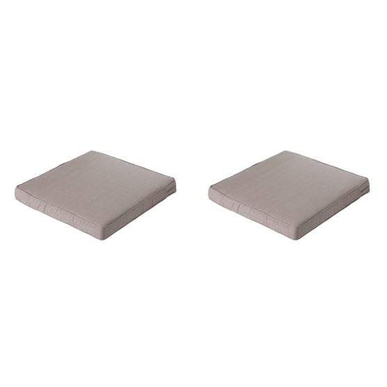 Madison Basic Taupe Sitzkissen - 2er Set