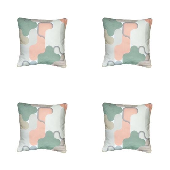 Madison Grafi Lachs Dekokissen - 4er Set