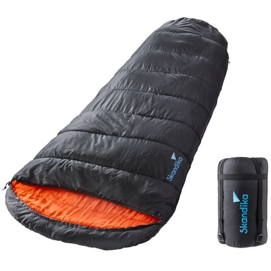 Skandika Schlafsack Vegas-R XXL schwarze Mumienschlafsack