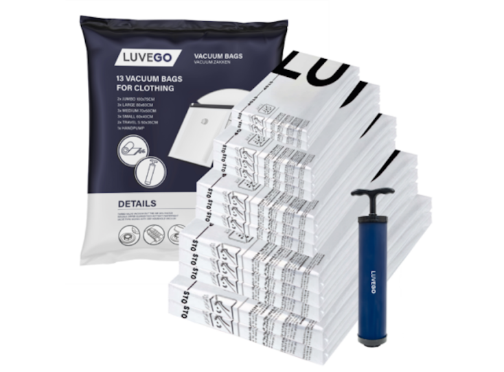 Luvego Vakuumbeutel 13 Stück Inklusive Handpumpe