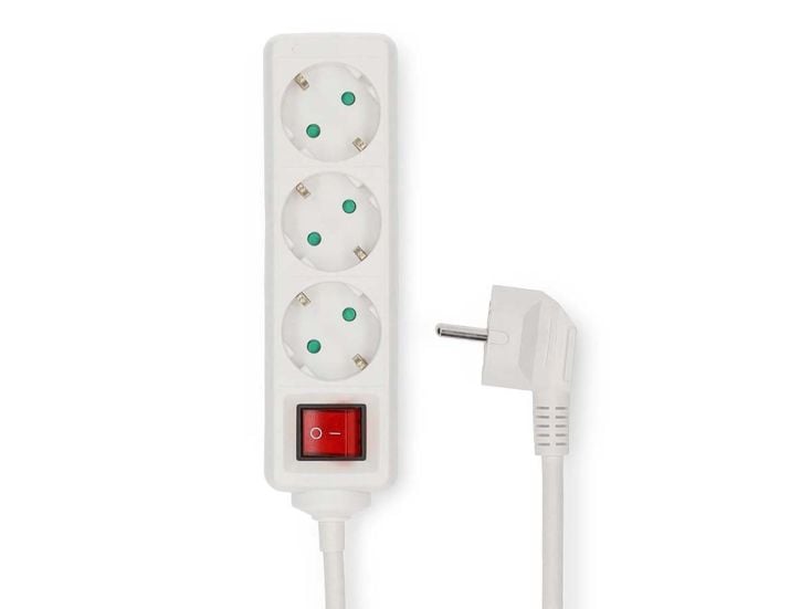 Nedis ESOC350F2WT 3-Fach Steckdosenleiste - 5 Meter
