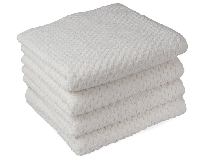 DoubleDry Popcorn 70 x 140 cm 4er-Set Handtüchern - Creme