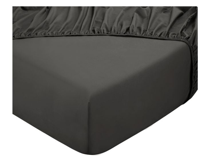 DoubleDry Home 180 x 200 cm Spannbettlaken - Anthrazit