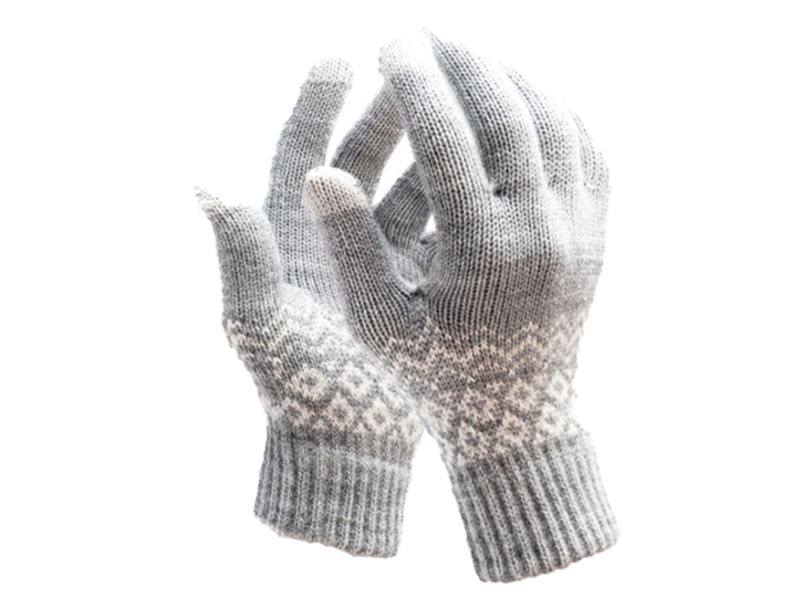 R2B Touchscreen Handschuhe Winter Herren & Damen - Grau